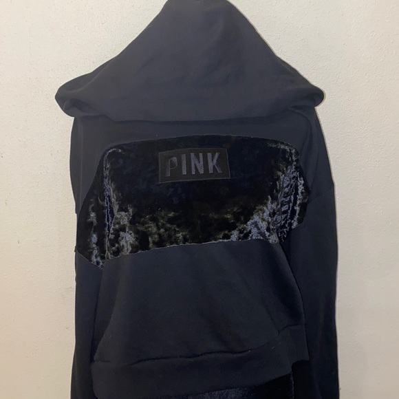 Cropped PINK hoodie - Picture 1 of 4